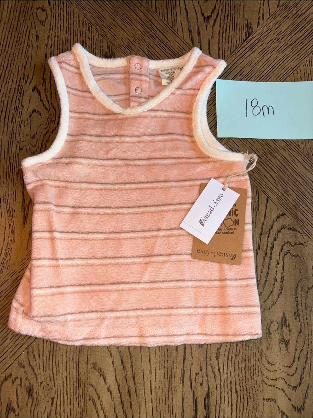 Pink Striped Sleeveless Tank for Kids